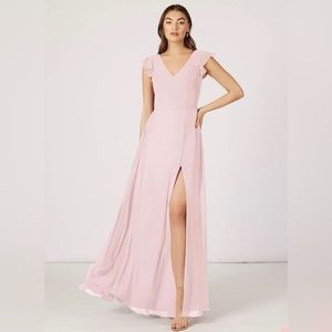 Azazie Claudine // Blushing Pink // A16 // Formal Gown // Bridesmaids Dress